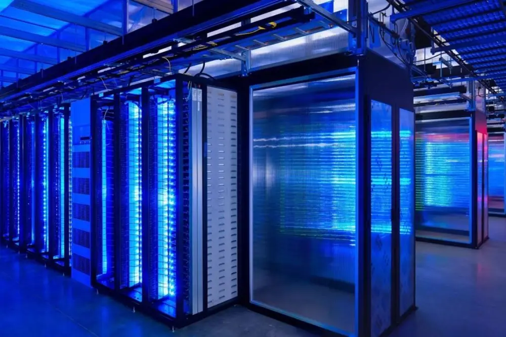 Salle de serveurs informatiques