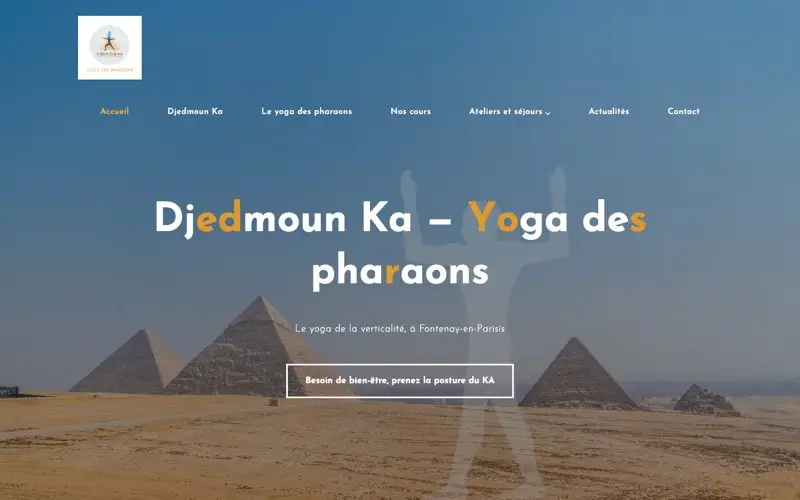 Page d'accueil du site Djedmoun Ka