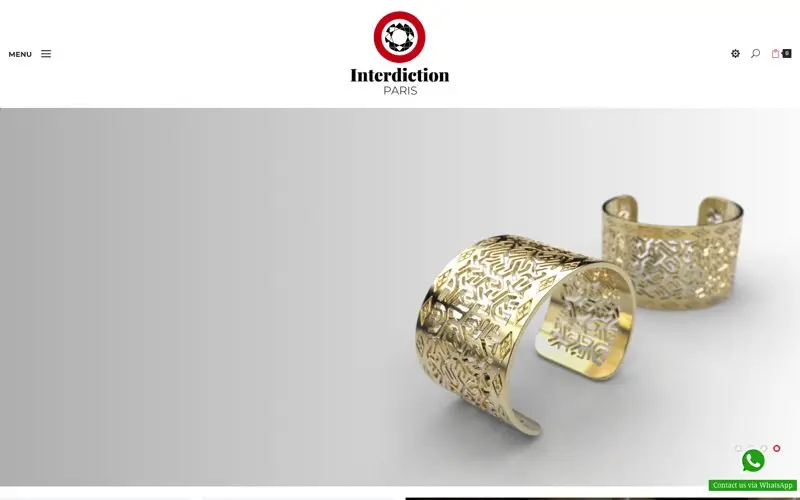 Page d'accueil du site Interdiction Paris